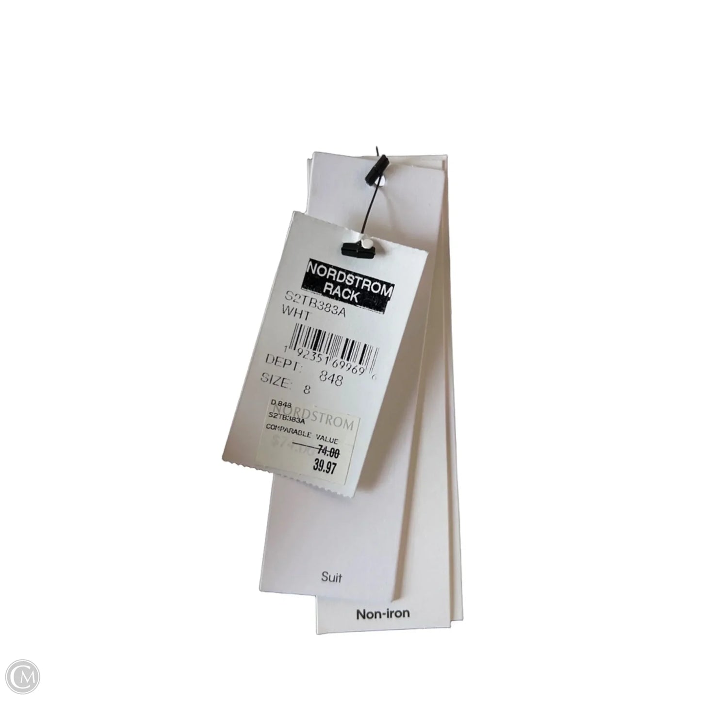 Top Long Sleeve By Calvin Klein In White, Size: M