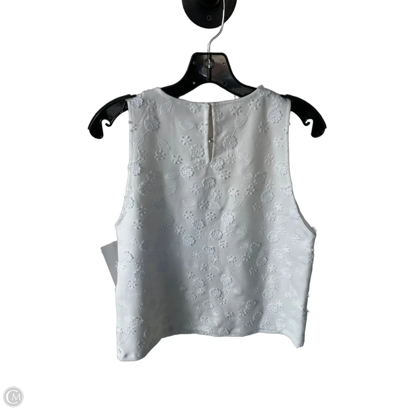 Top Sleeveless By Ann Taylor In White, Size: S