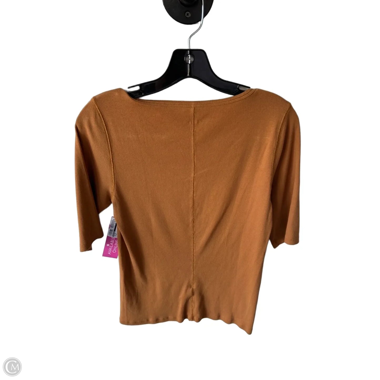 Top Short Sleeve By Everlane In Orange, Size: L