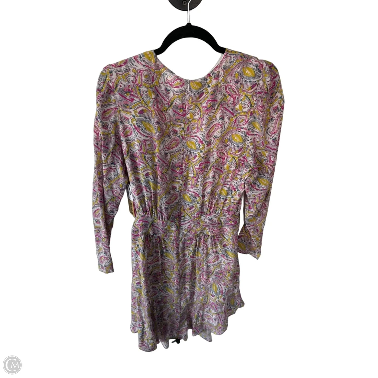 Dress Party Midi By Cma In Pink & Yellow, Size: M