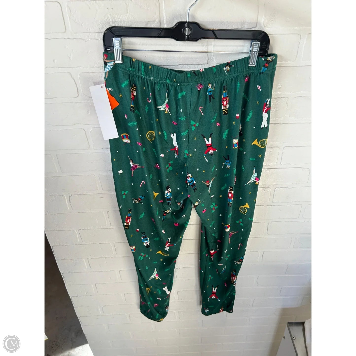 Pajama Pants By Joyspun In Green & White, Size: Xl