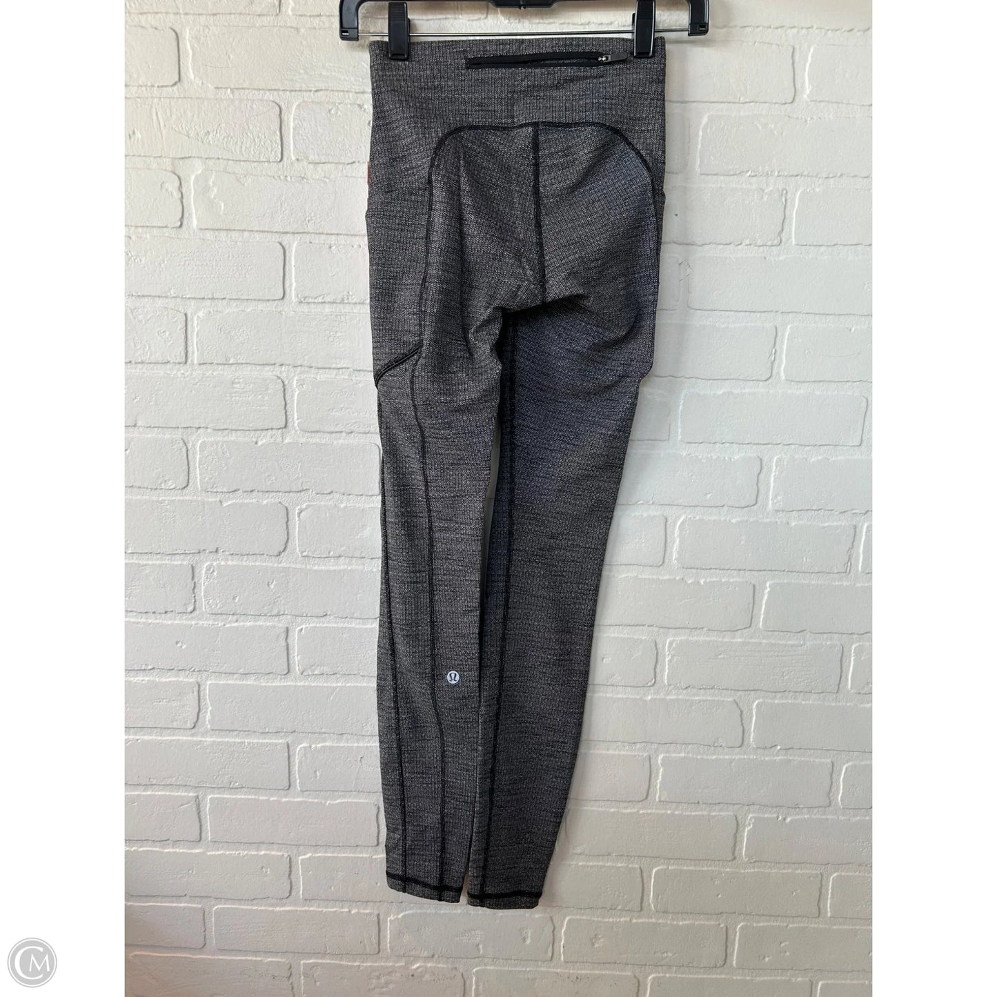 Athletic Pants By Lululemon In Black & Grey, Size: 2