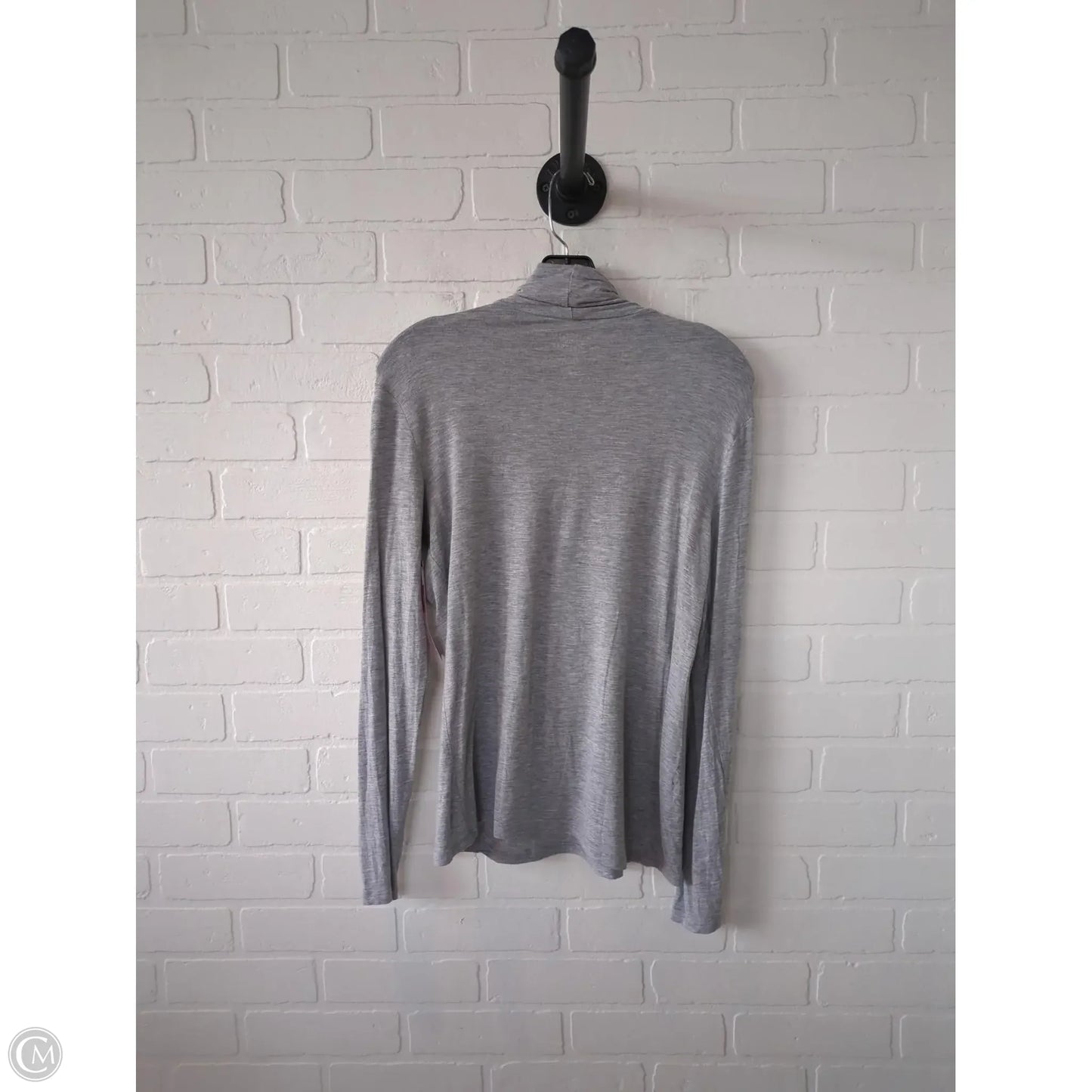Top Long Sleeve Basic By Gap In Grey, Size: M