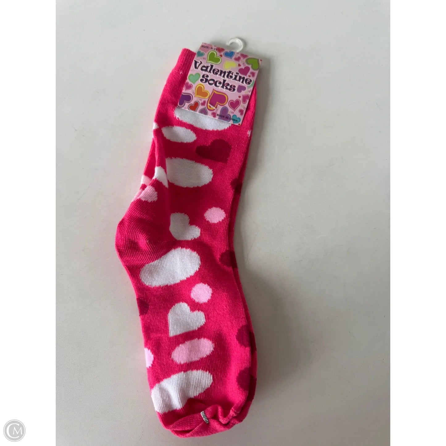 Socks By Clothes Mentor In Red & White, Size: 0