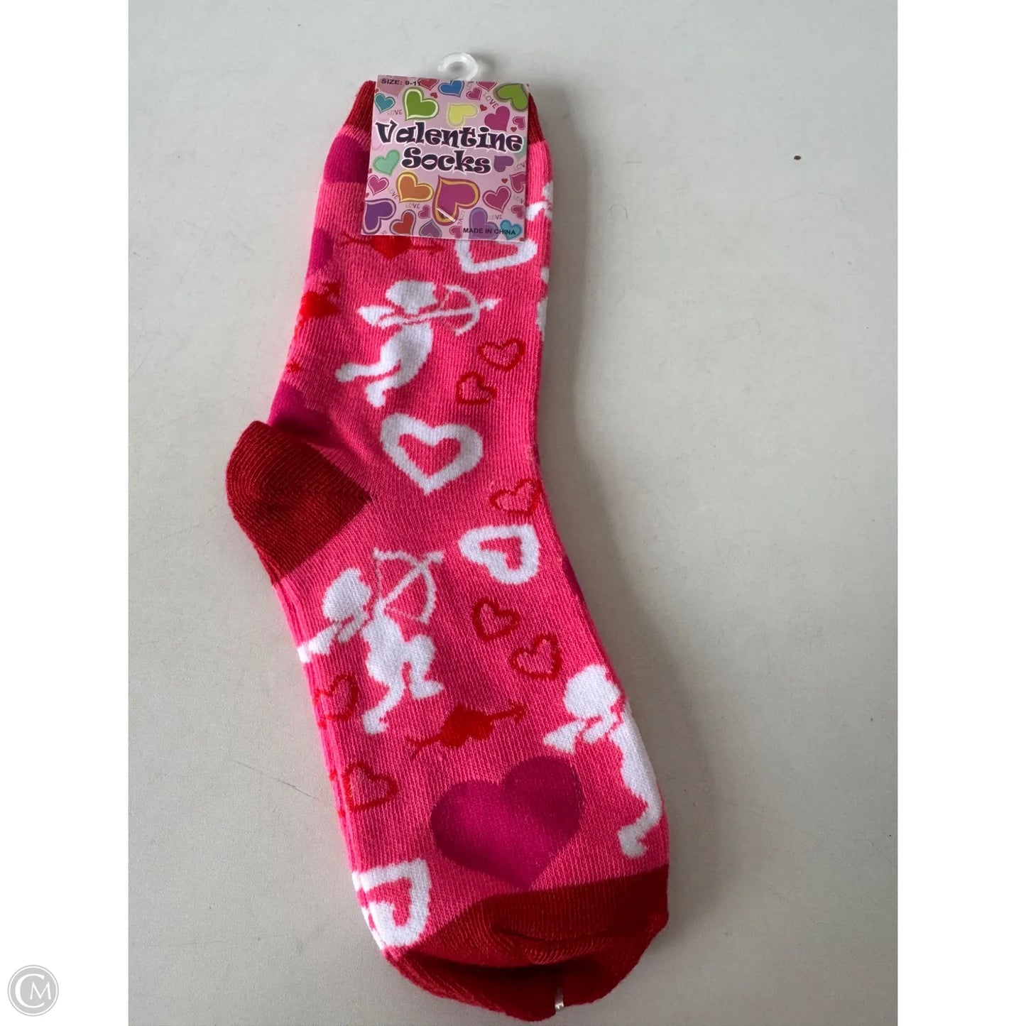 Socks By Clothes Mentor In Red & White, Size: 0