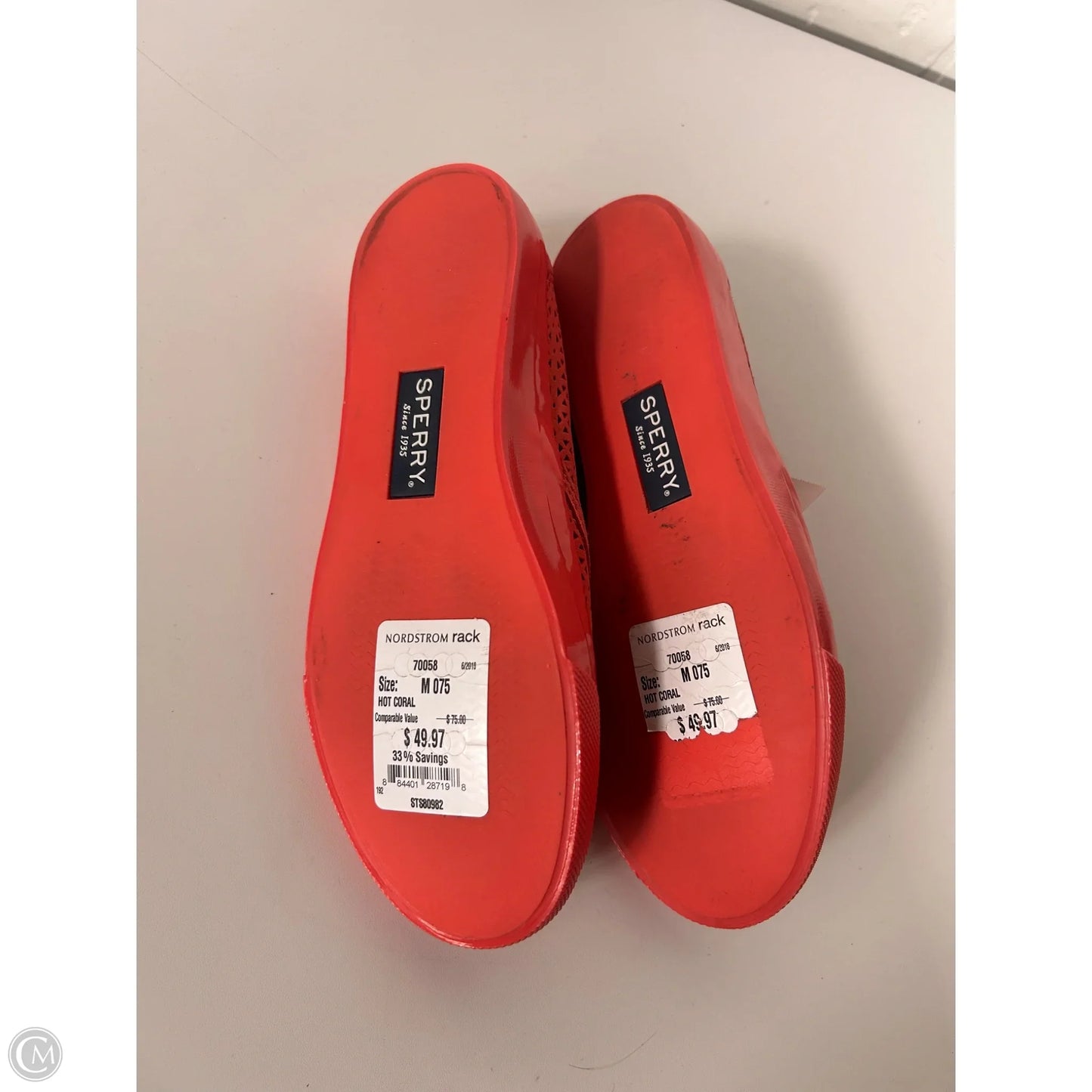 Shoes Flats By Sperry In Orange, Size: 7.5