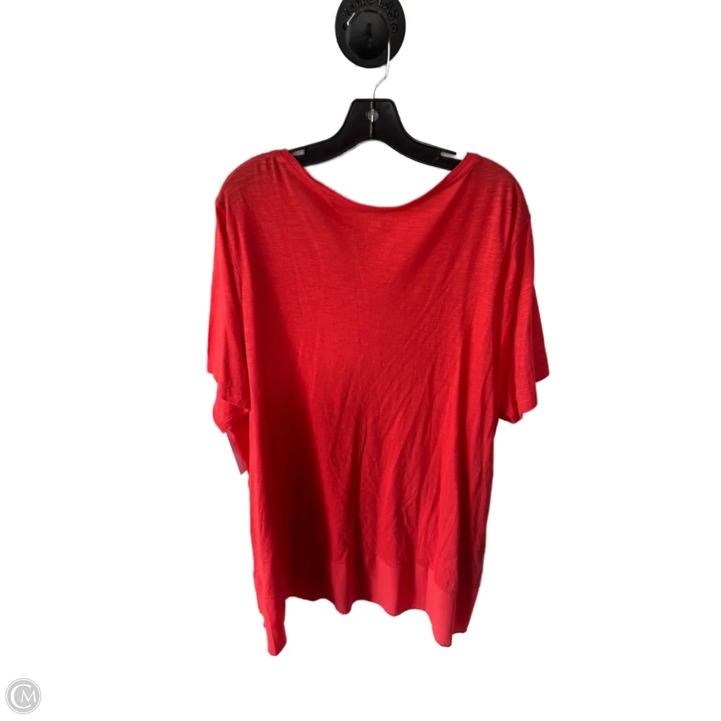 Tunic 3/4 Sleeve By Catherines In Coral, Size: 2x