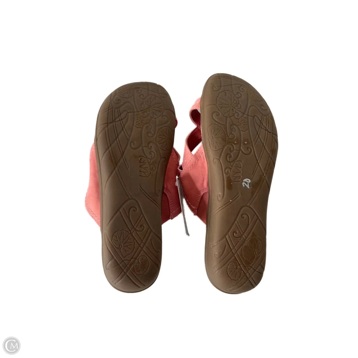 Sandals Heels Wedge By Bare Traps In Peach, Size: 9