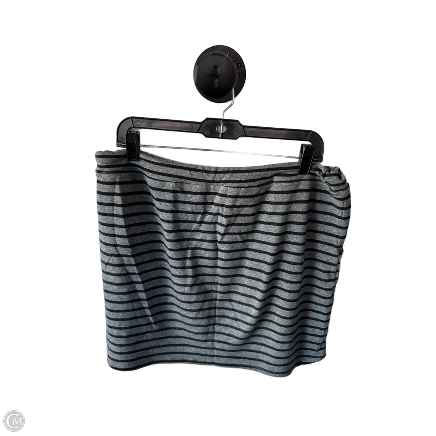 Skirt Mini & Short By Sundry In Black & Grey, Size: 12