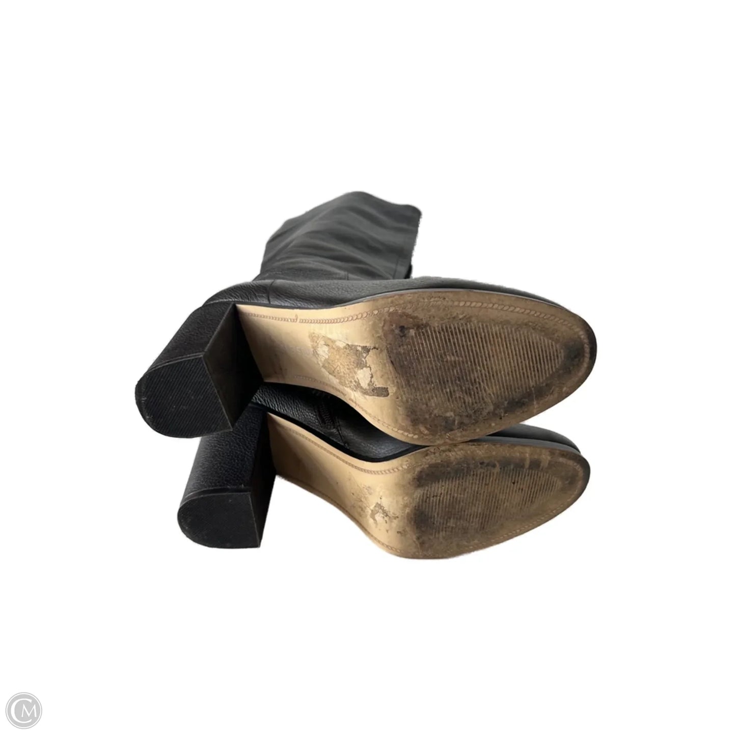 Boots Knee Heels By Lands End In Brown, Size: 11