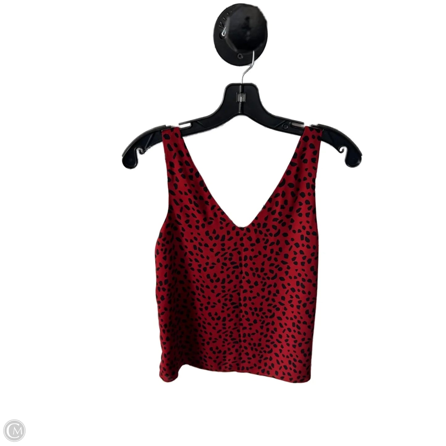 Top Sleeveless By Allison Joy In Black & Red, Size: Xs