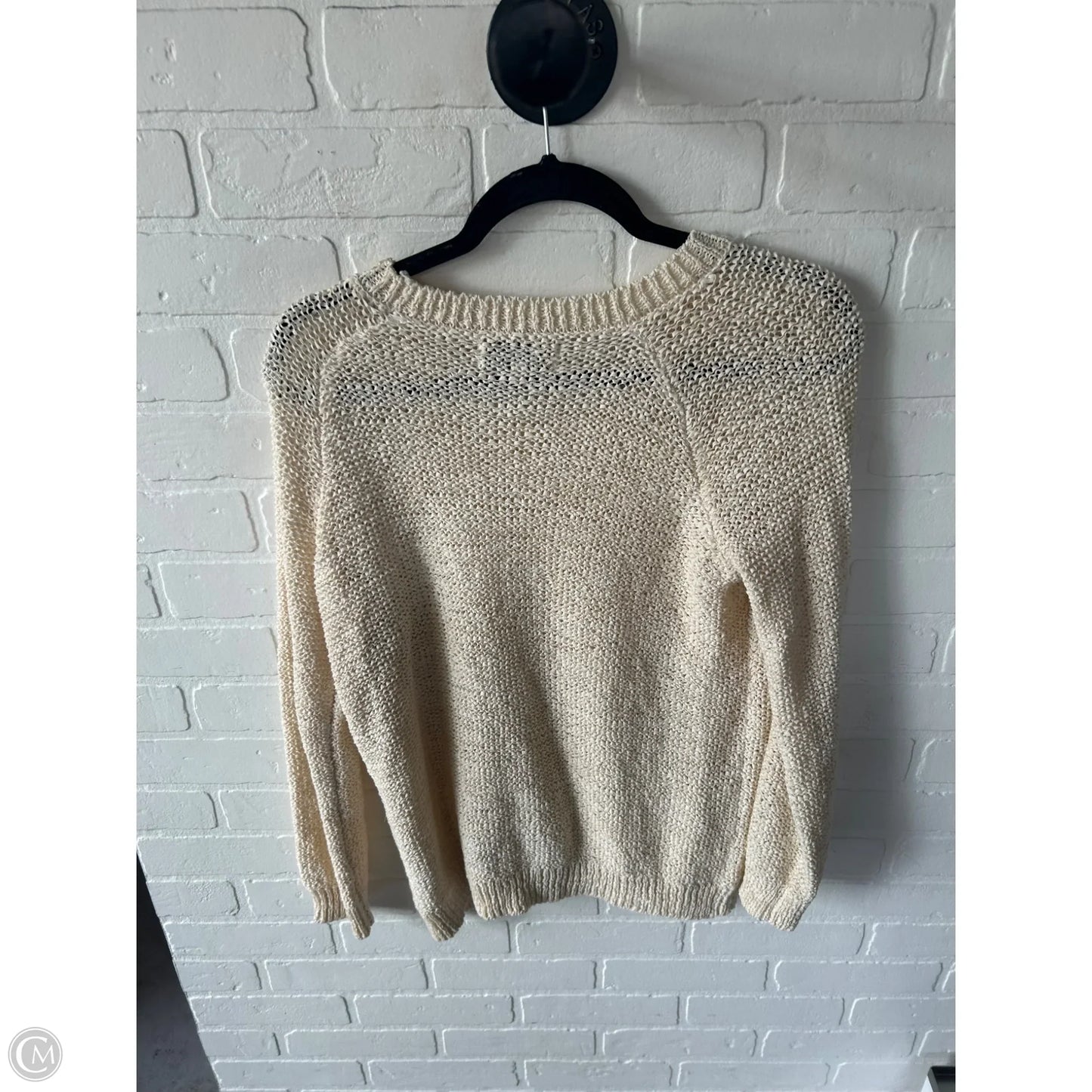 Sweater By Jones New York In Cream, Size: L