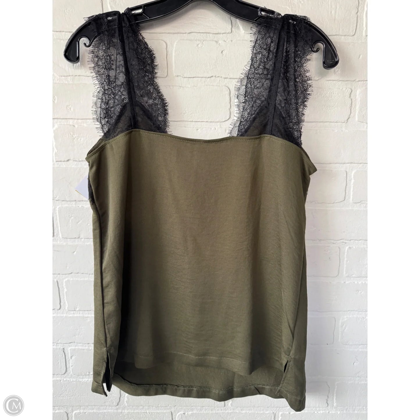 Top Cami By Cme In Black & Green, Size: S