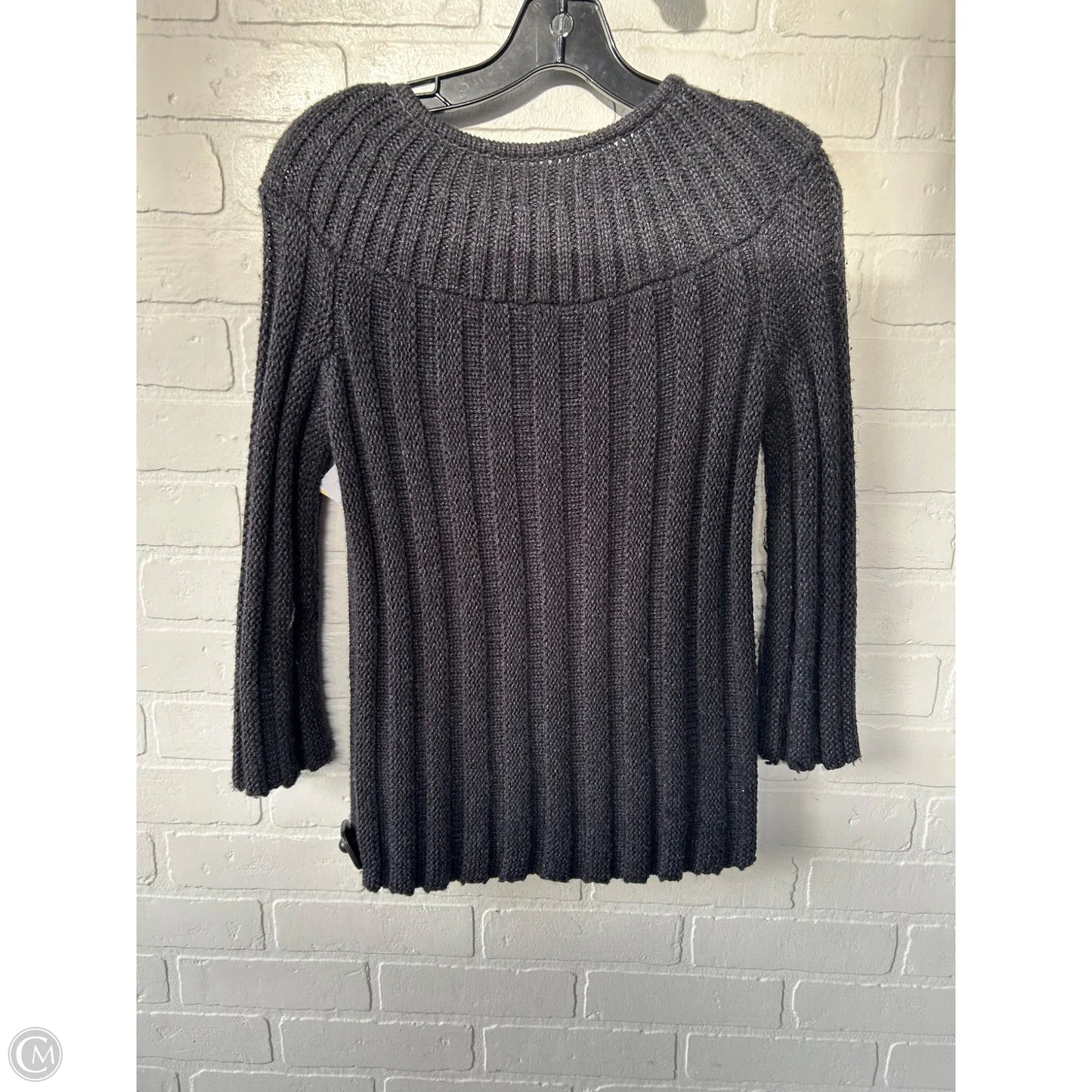 Sweater Cardigan By Simply Vera In Grey, Size: S