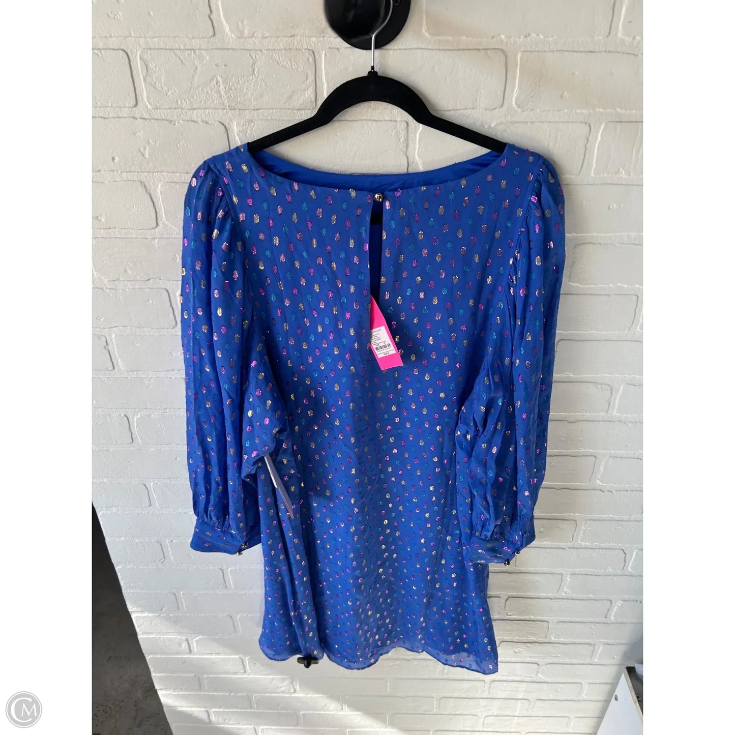 Dress Designer By Lilly Pulitzer In Blue & Pink, Size: L