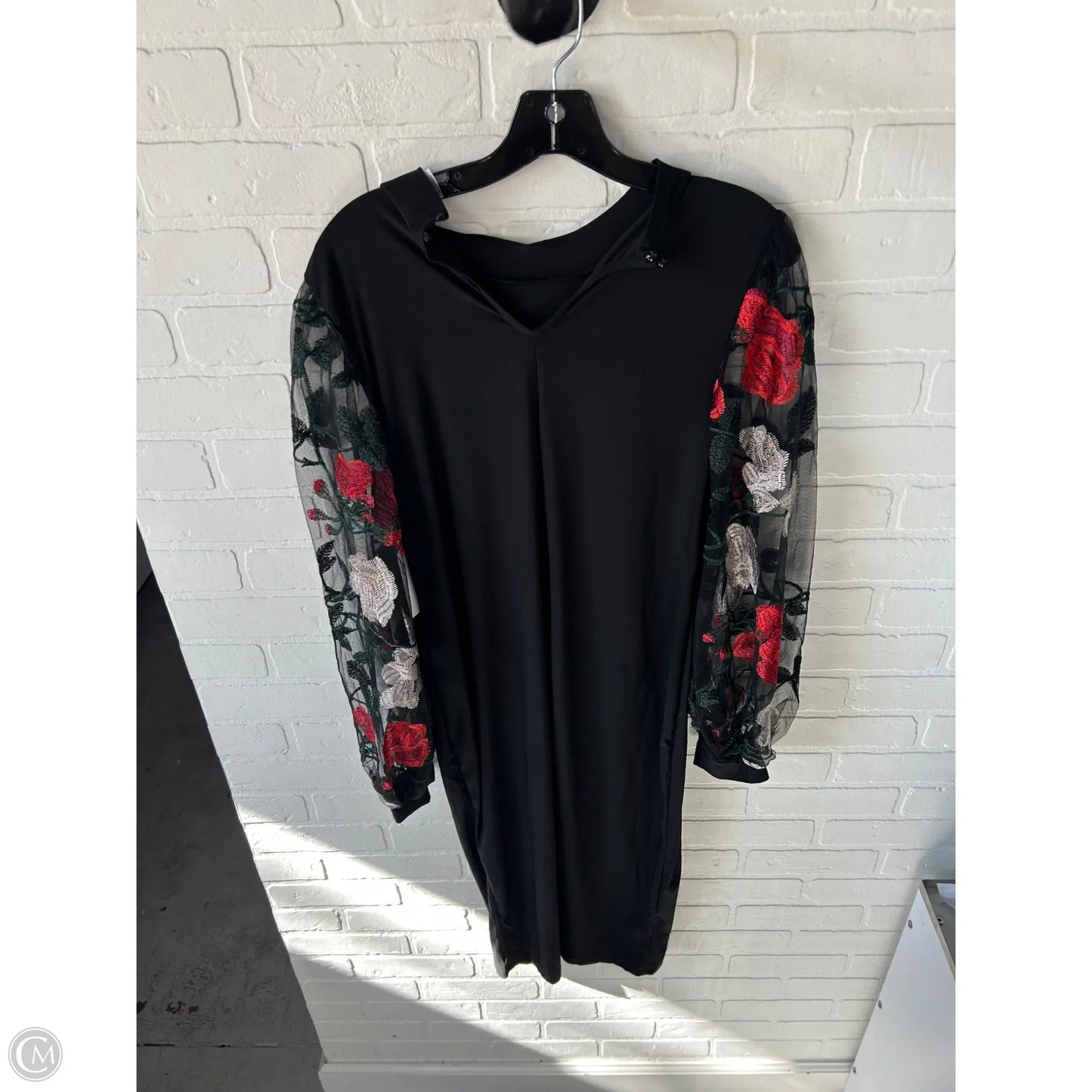 Dress Party Midi By Venus In Black & Green, Size: Xl