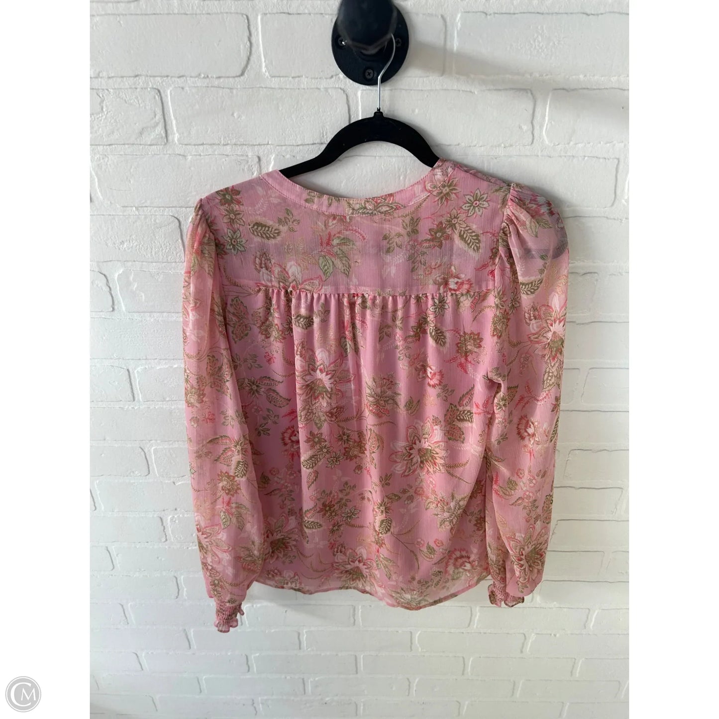Top Long Sleeve By Joie In Pink, Size: S