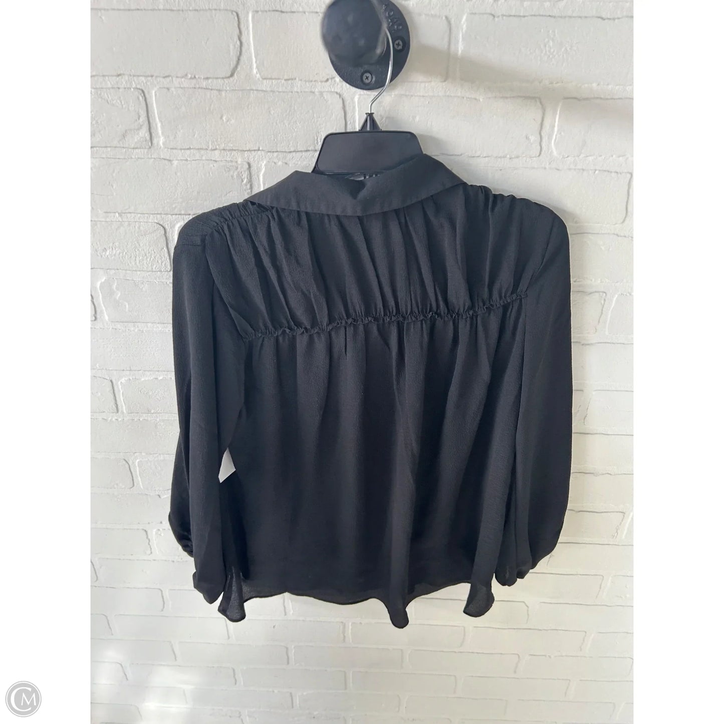 Blouse 3/4 Sleeve By Max Studio In Black, Size: Xs
