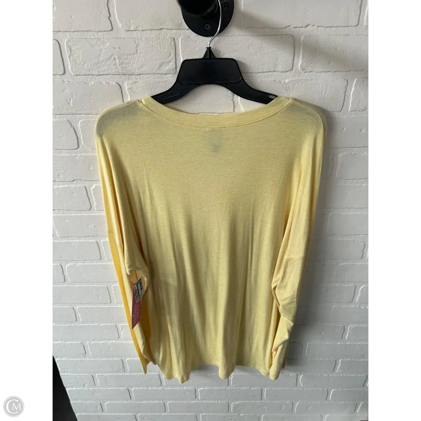 Top Long Sleeve By Cabi In Yellow, Size: M