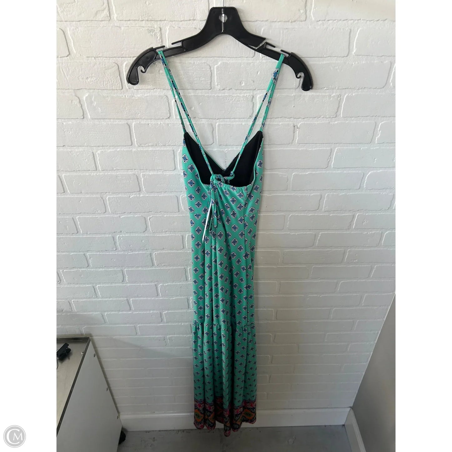 Dress Casual Maxi By Venus In Green & Orange, Size: Xs