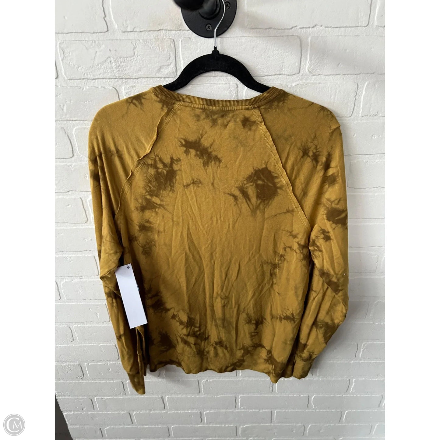 Top Long Sleeve By Joy Lab In Gold, Size: S