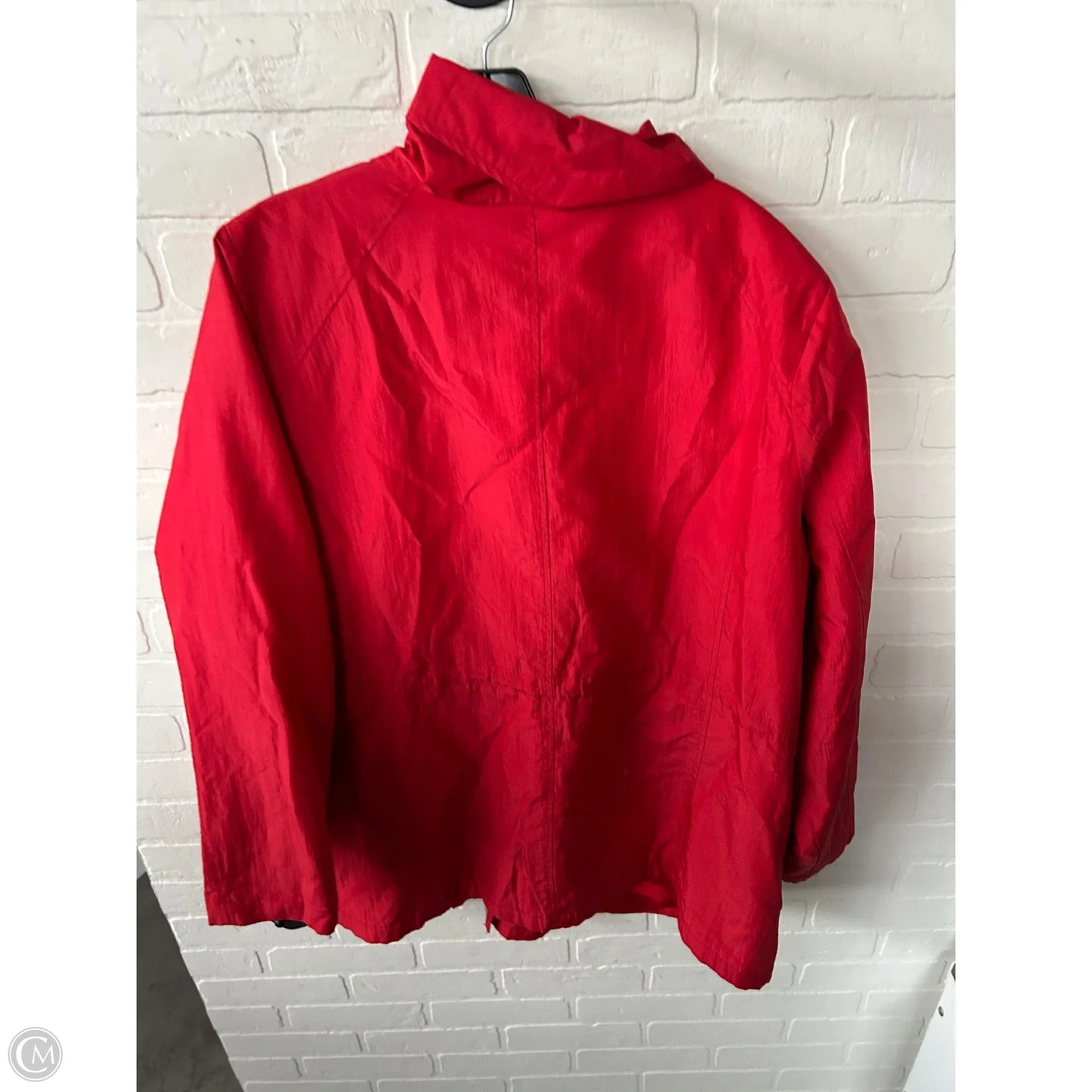 Jacket Utility By Laura Ashley In Red, Size: 3x