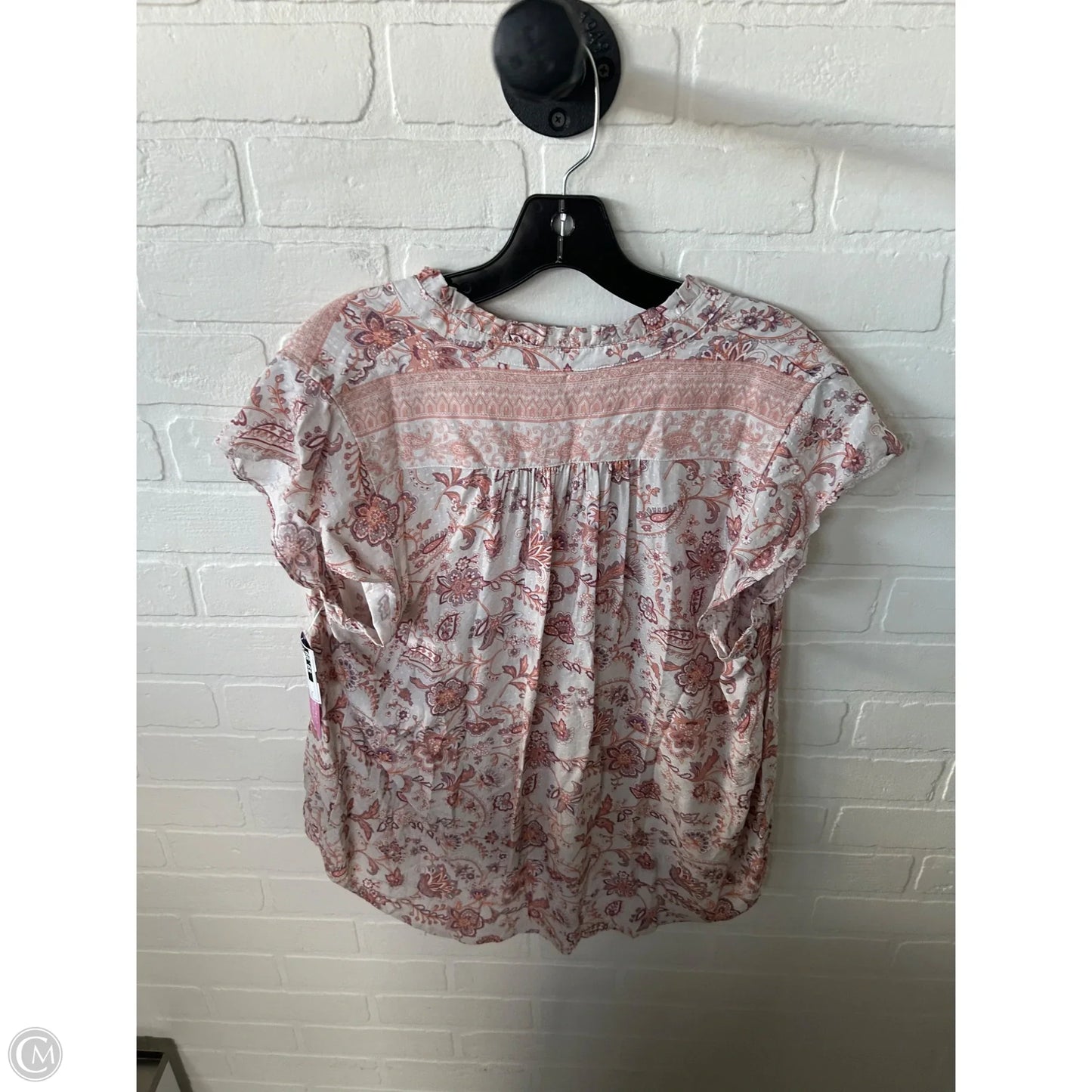 Top Short Sleeve By Lovestitch In Pink & Purple, Size: L