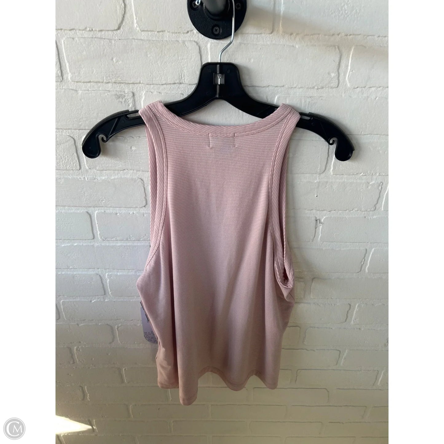Top Sleeveless By Cmc In Pink & White, Size: Xl