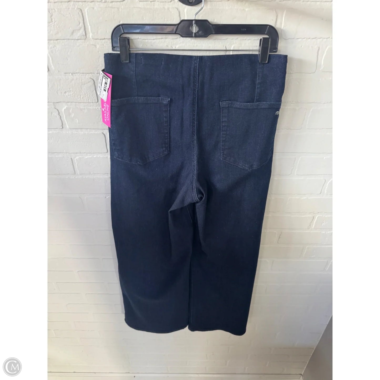 Jeans Wide Leg By Rag And Bone In Blue Denim, Size: 16