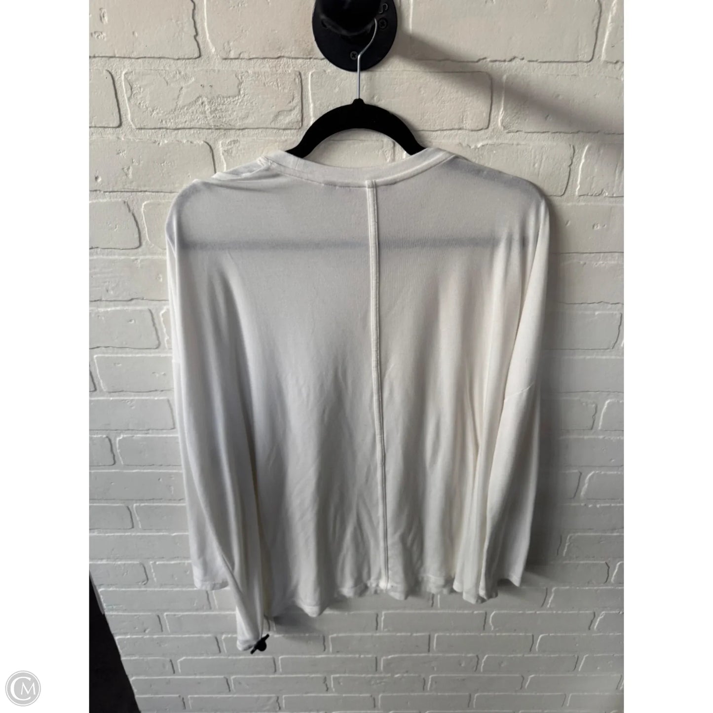 Top Long Sleeve By Athleta In Ivory, Size: S