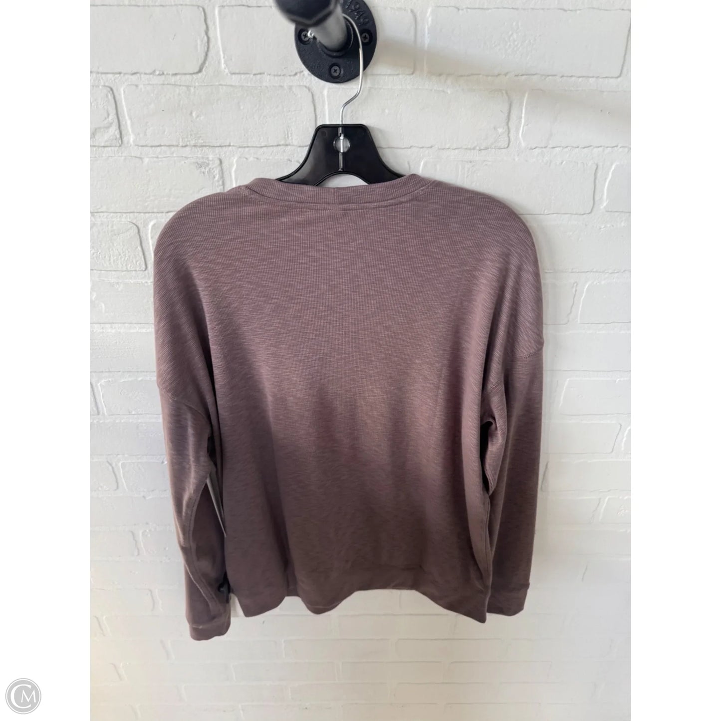 Athletic Top Long Sleeve Crewneck By Vuori In Brown & Pink, Size: Xs