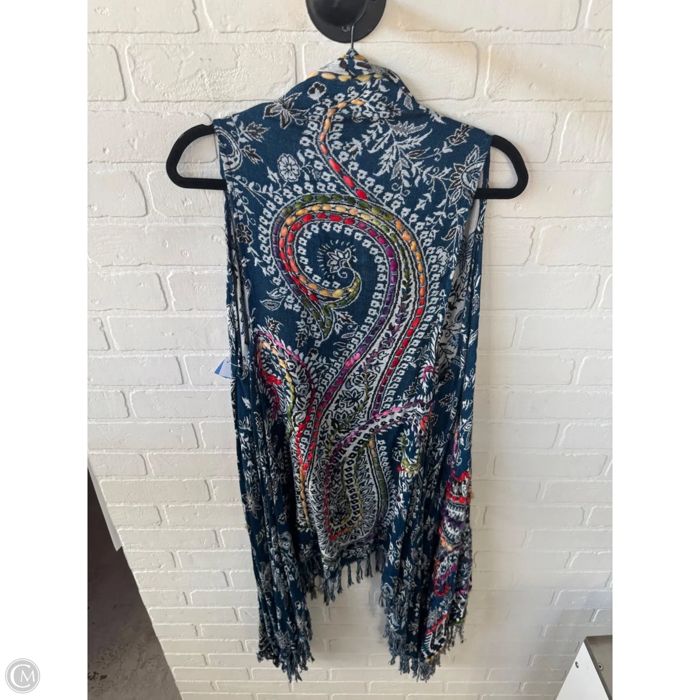 Vest Other By Soft Surroundings In Blue & White, Size: Osfm