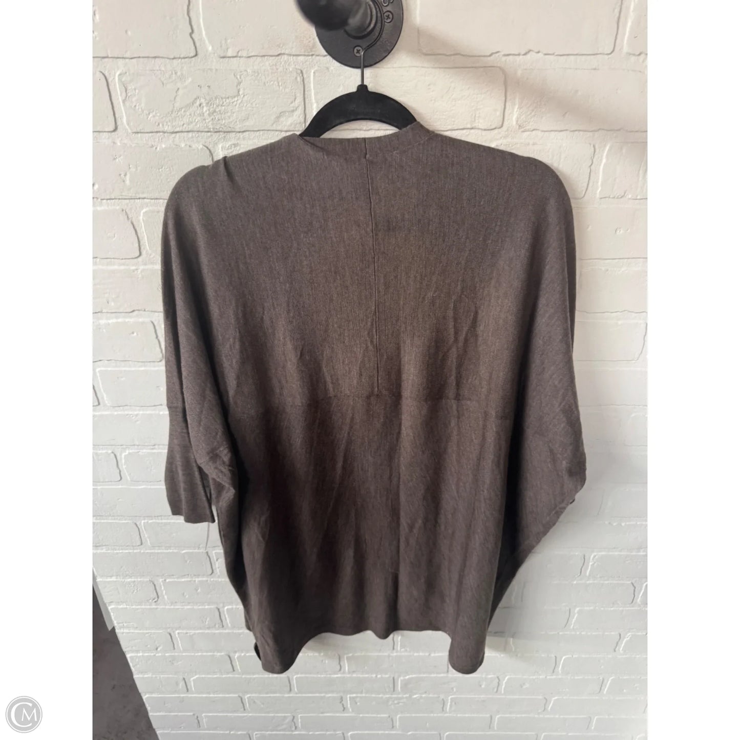 Sweater Cardigan By Eileen Fisher In Brown, Size: M