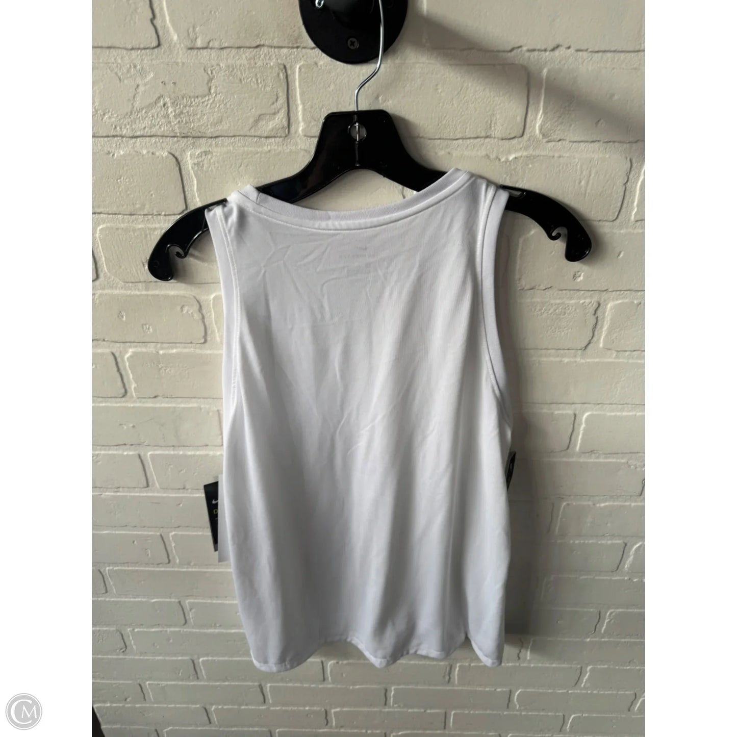 Athletic Tank Top By Nike In White, Size: M