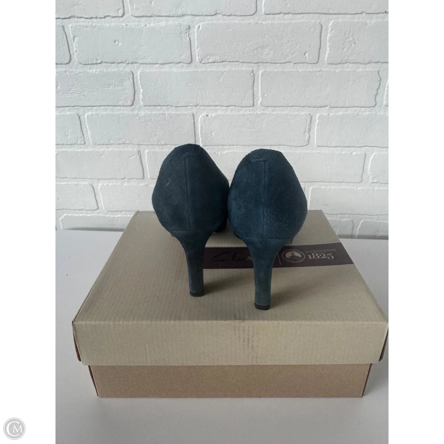 Shoes Heels Block By Clarks In Teal, Size: 6.5