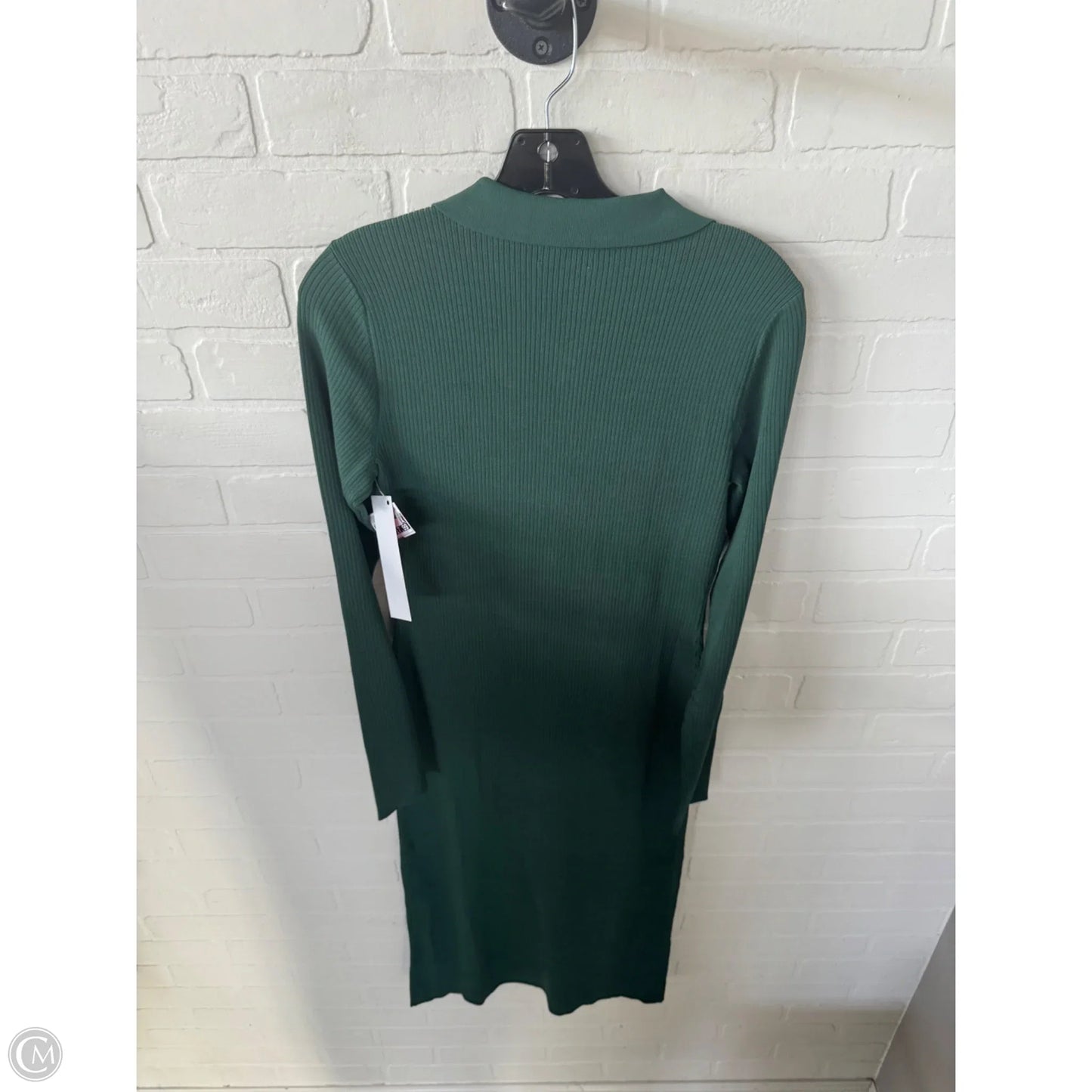 Dress Casual Midi By The Drop In Green, Size: M