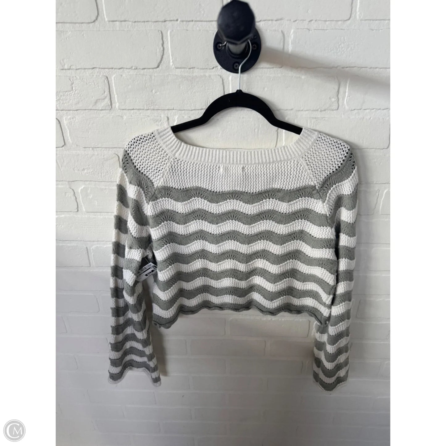 Sweater By Altard State In Cream & Green, Size: L