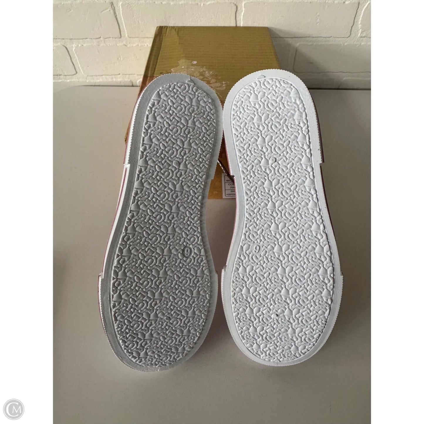 Shoes Sneakers By Very G In Pink & White, Size: 6