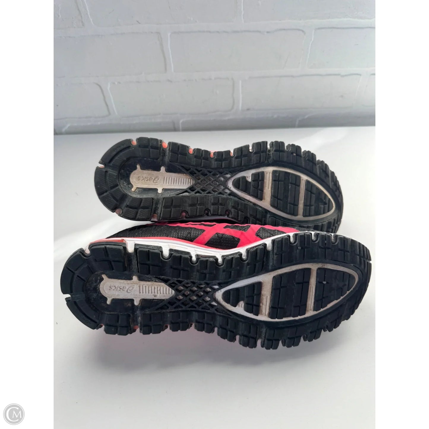 Shoes Athletic By Asics In Black & Pink, Size: 8.5
