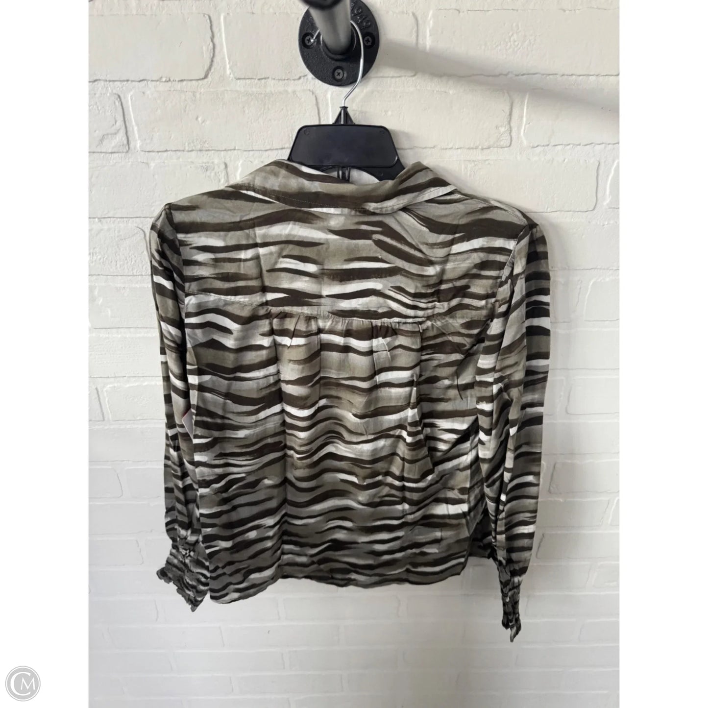 Blouse 3/4 Sleeve By Cloth & Stone In Green, Size: S