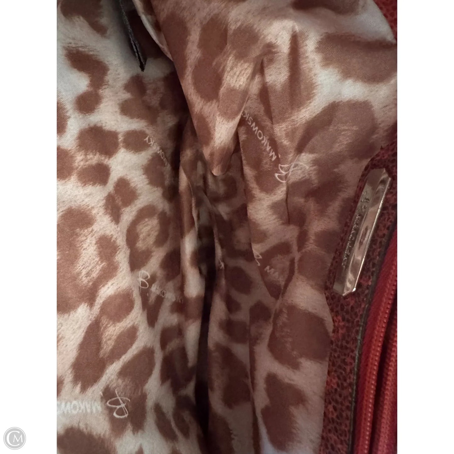 Crossbody Leather By B. Makowsky, Size: Large