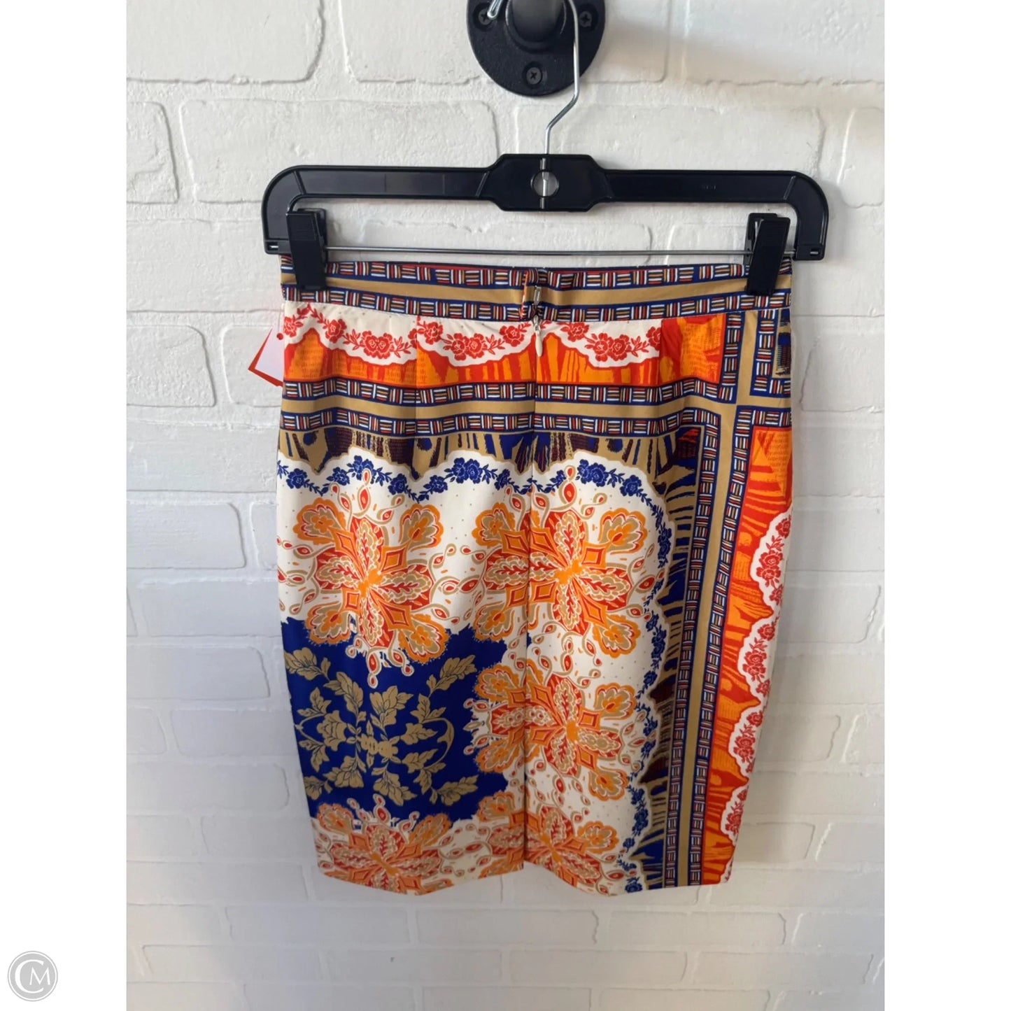 Skirt Mini & Short By Antonio Melani In Orange & Tan, Size: 0