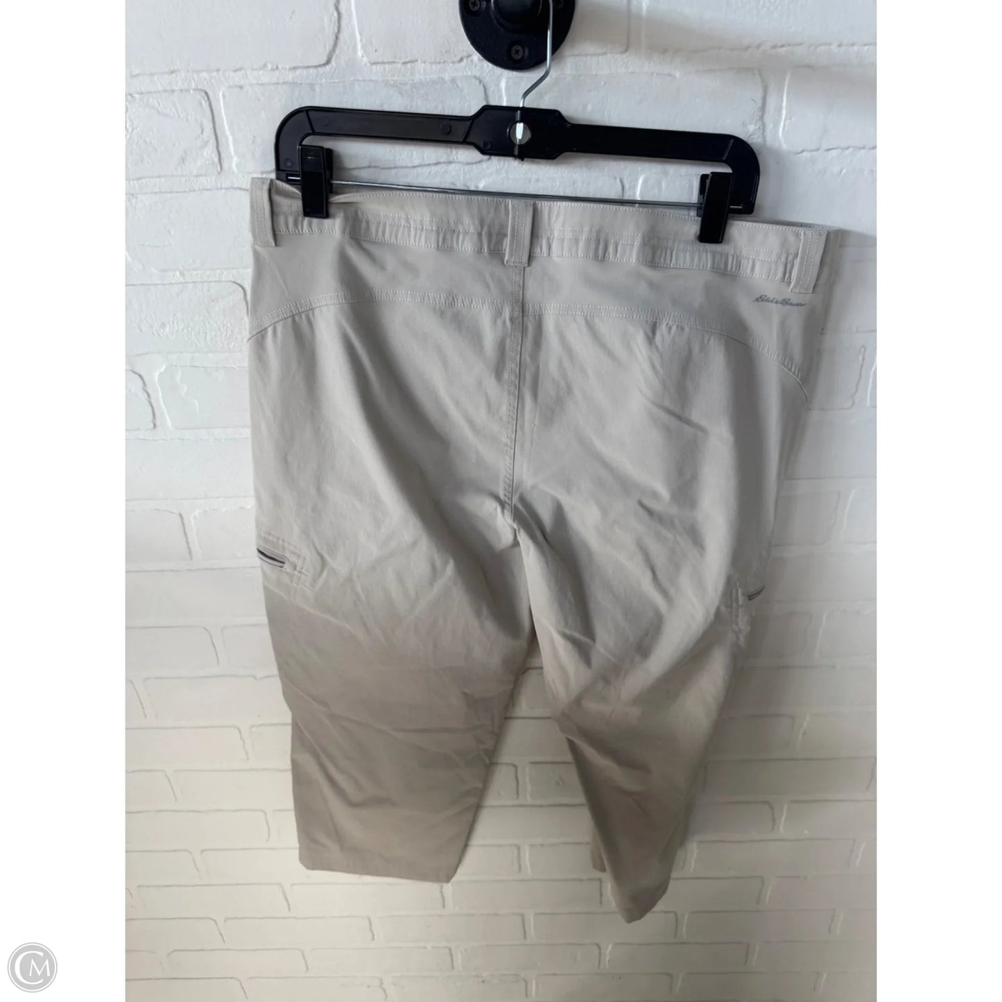 Athletic Capris By Eddie Bauer In Tan, Size: 12