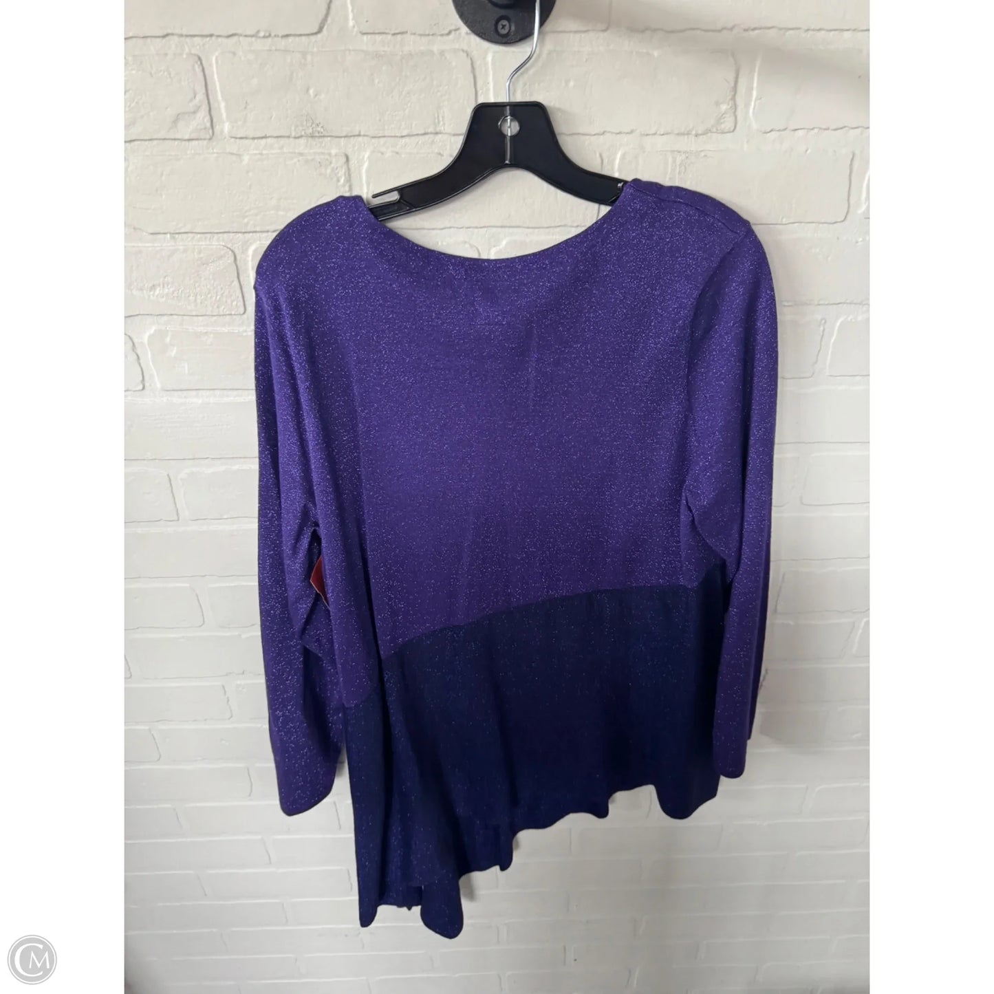 Tunic Long Sleeve By Alfani In Purple, Size: Xl