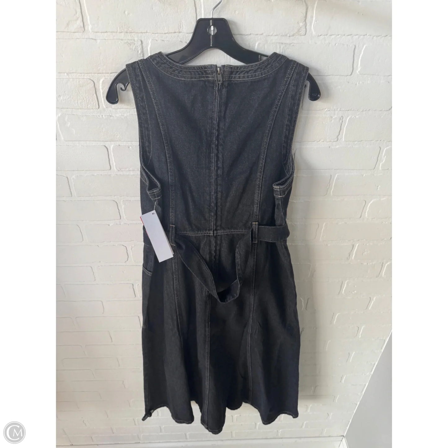 Dress Casual Midi By Sundance In Black Denim, Size: Lp