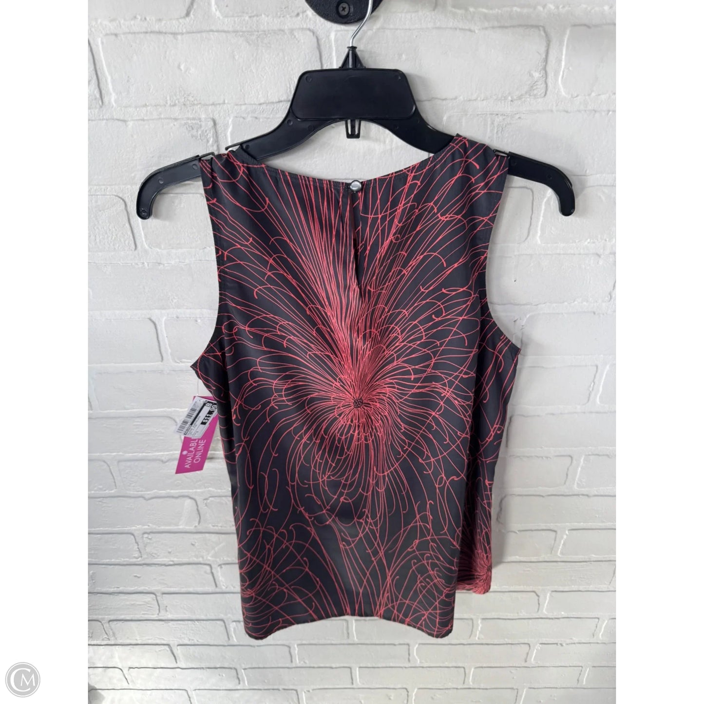 Blouse Sleeveless By Halogen In Grey & Pink, Size: S