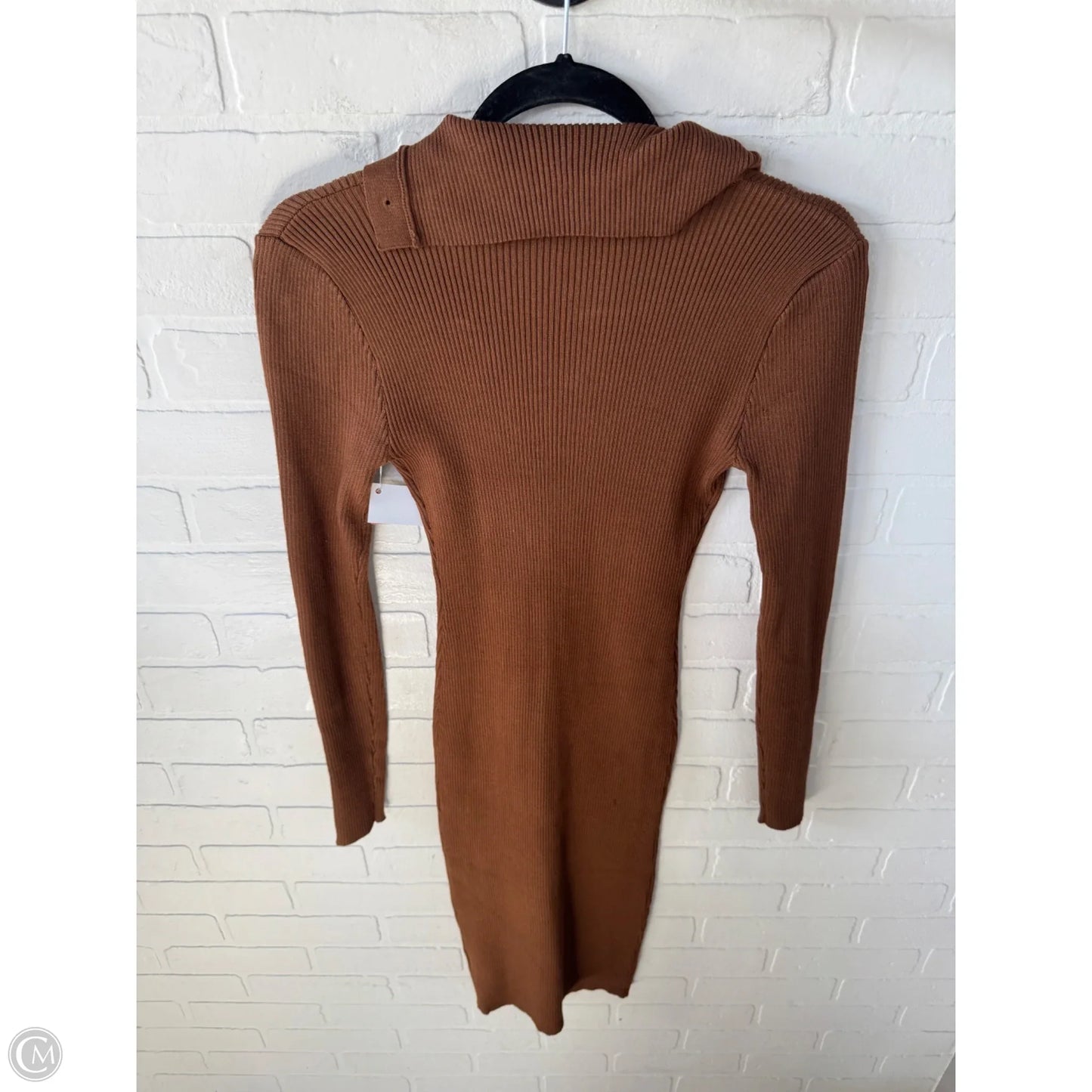 Dress Sweater By Shein In Brown, Size: M