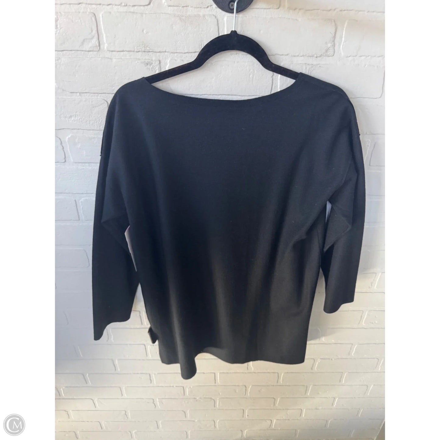 Tunic 3/4 Sleeve By Eileen Fisher In Black, Size: Xs