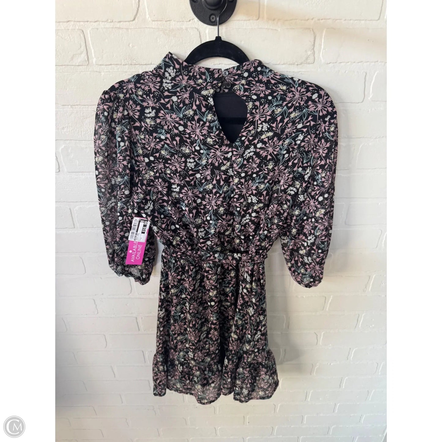 Dress Work By Chelsea 28 In Black & Pink, Size: M