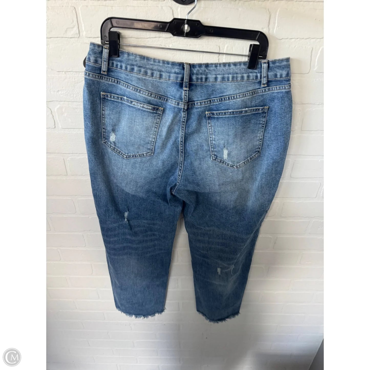Jeans Straight By Clothes Mentor In Blue Denim, Size: 16